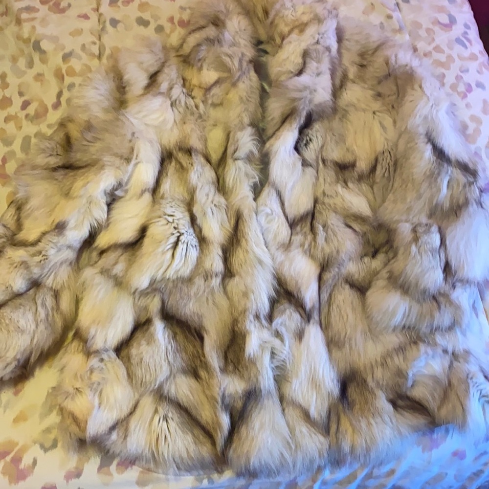 Real fur coat
